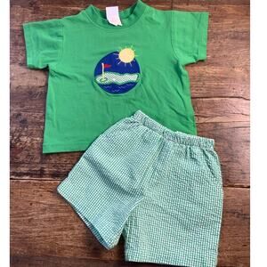 Bailey Boys 2 Pc Golf shorts set size 18mo